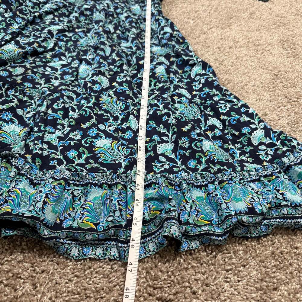 Soft Surroundings Boho Floral Maxi Dress Bell Sleeve Cottagecore Romantic XL - Picture 6 of 9
